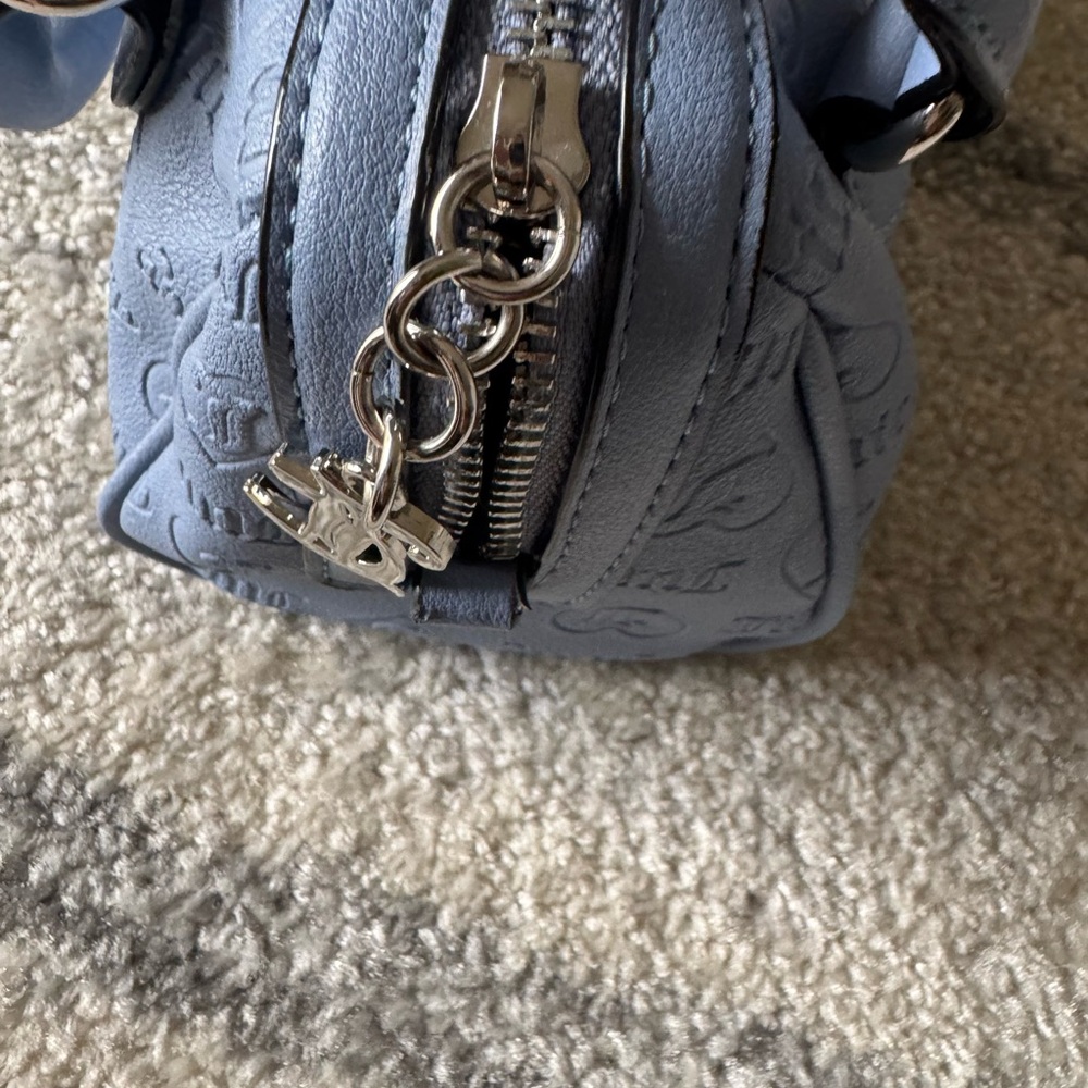 Juicy Couture Embossed Blue Satchel - Picture 11 of 13